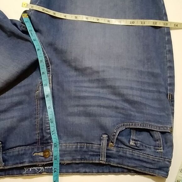 Gloria Vanderbilt All Around SLIMMING Effects Rail Straight Plus Sz 18 Stretch - Picture 7 of 11